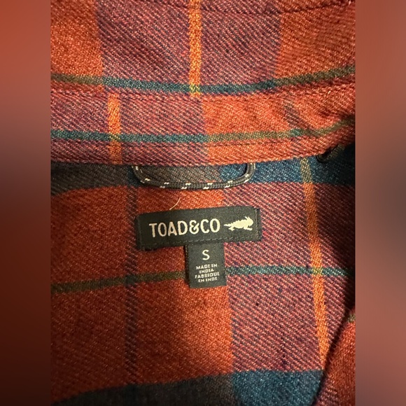 Toad & Co Women’s Flannel Re-Form top sz Small - Picture 4 of 5